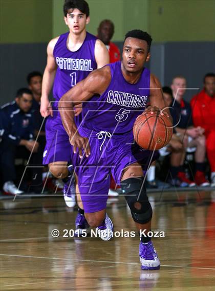 Thumbnail 1 in Cathedral vs. Maranatha (Huntington Park Tournament) photogallery.