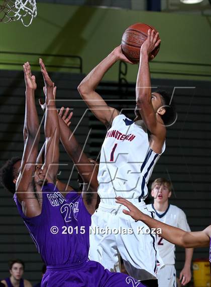 Thumbnail 3 in Cathedral vs. Maranatha (Huntington Park Tournament) photogallery.