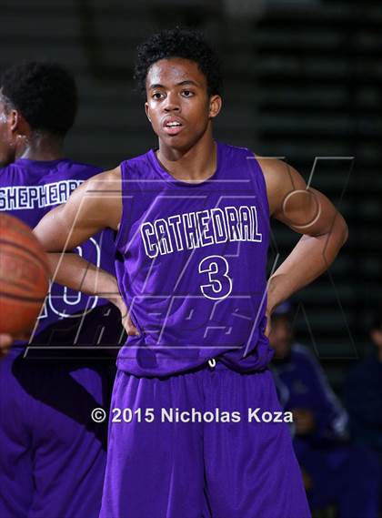 Thumbnail 1 in Cathedral vs. Maranatha (Huntington Park Tournament) photogallery.