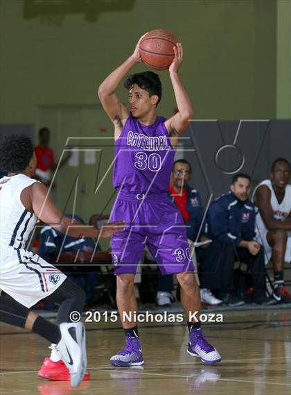 Thumbnail 1 in Cathedral vs. Maranatha (Huntington Park Tournament) photogallery.