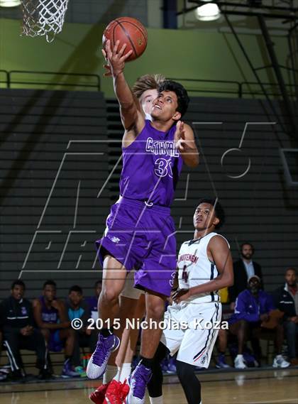 Thumbnail 3 in Cathedral vs. Maranatha (Huntington Park Tournament) photogallery.