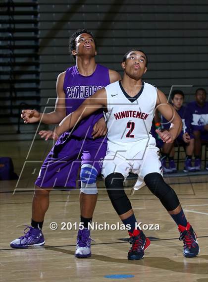 Thumbnail 3 in Cathedral vs. Maranatha (Huntington Park Tournament) photogallery.