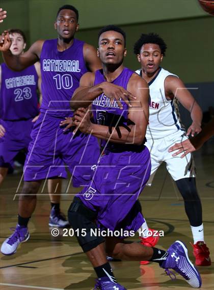 Thumbnail 1 in Cathedral vs. Maranatha (Huntington Park Tournament) photogallery.