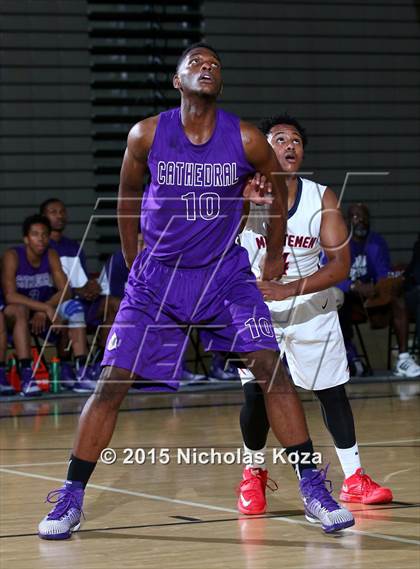 Thumbnail 1 in Cathedral vs. Maranatha (Huntington Park Tournament) photogallery.