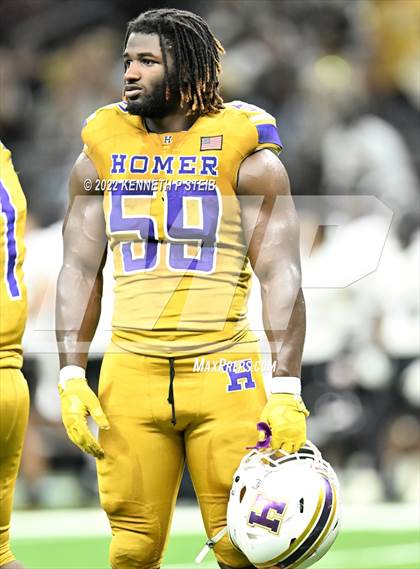 Thumbnail 2 in Homer vs. Oak Grove (LHSAA Div IV Non-Select Final) photogallery.