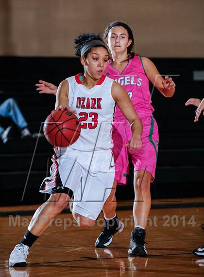 Thumbnail 2 in St. Joseph's Academy vs Ozark (Prepcasts Elite Girls Shootout VI) photogallery.