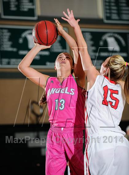 Thumbnail 2 in St. Joseph's Academy vs Ozark (Prepcasts Elite Girls Shootout VI) photogallery.