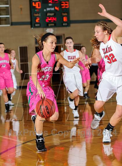 Thumbnail 1 in St. Joseph's Academy vs Ozark (Prepcasts Elite Girls Shootout VI) photogallery.
