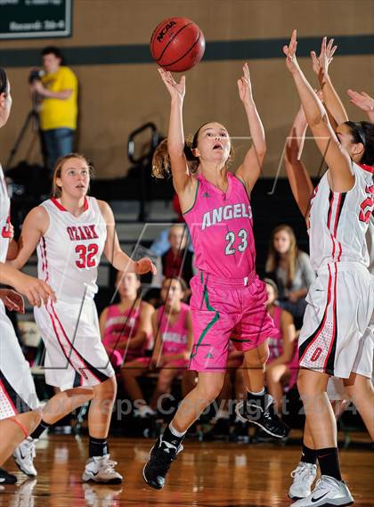 Thumbnail 2 in St. Joseph's Academy vs Ozark (Prepcasts Elite Girls Shootout VI) photogallery.