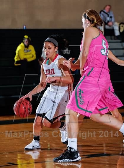 Thumbnail 2 in St. Joseph's Academy vs Ozark (Prepcasts Elite Girls Shootout VI) photogallery.