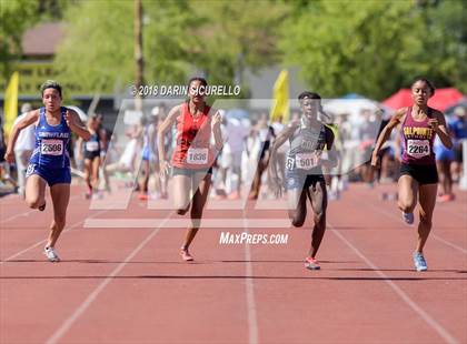 Thumbnail 1 in AIA Track & Field Championships (Girls 100 Meter Dash) photogallery.