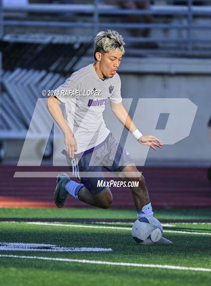 Thumbnail 3 in Goose Creek Memorial vs. University (UIL Soccer 5A Region 3 Regional Semifinal) photogallery.