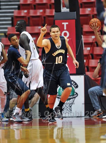 Thumbnail 2 in Army-Navy vs. Mater Dei Catholic (CIF SDS D4 Final) photogallery.