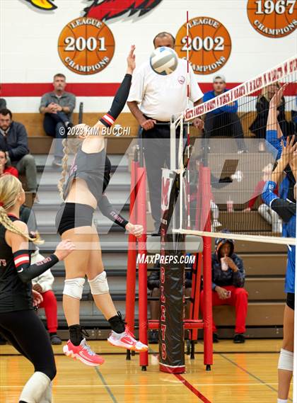 Thumbnail 2 in Regina vs St. Mary's Prep (CHSL Cardinal Quarterfinal) photogallery.