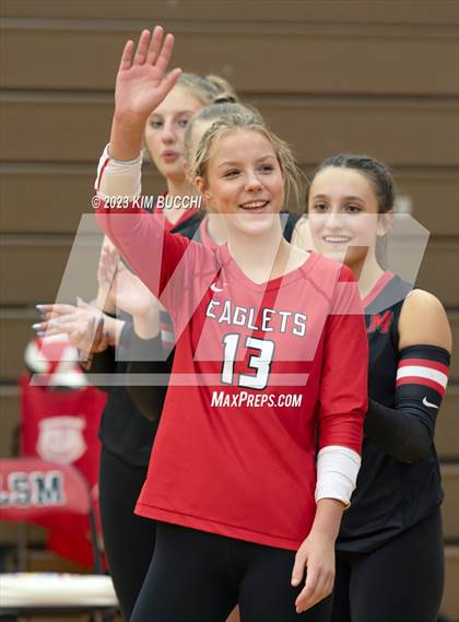 Thumbnail 3 in Regina vs St. Mary's Prep (CHSL Cardinal Quarterfinal) photogallery.