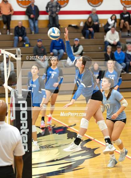 Thumbnail 3 in Regina vs St. Mary's Prep (CHSL Cardinal Quarterfinal) photogallery.