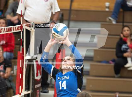Thumbnail 1 in Regina vs St. Mary's Prep (CHSL Cardinal Quarterfinal) photogallery.