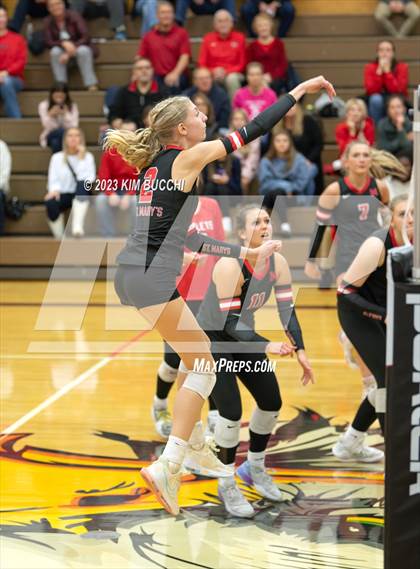 Thumbnail 2 in Regina vs St. Mary's Prep (CHSL Cardinal Quarterfinal) photogallery.