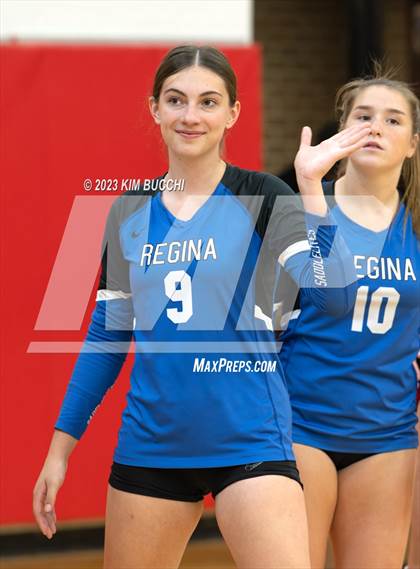 Thumbnail 1 in Regina vs St. Mary's Prep (CHSL Cardinal Quarterfinal) photogallery.