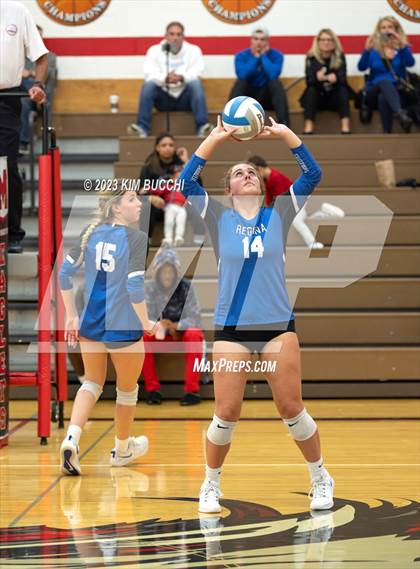 Thumbnail 3 in Regina vs St. Mary's Prep (CHSL Cardinal Quarterfinal) photogallery.