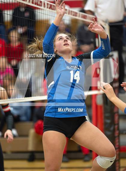Thumbnail 1 in Regina vs St. Mary's Prep (CHSL Cardinal Quarterfinal) photogallery.