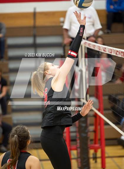 Thumbnail 3 in Regina vs St. Mary's Prep (CHSL Cardinal Quarterfinal) photogallery.