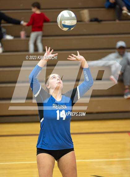 Thumbnail 2 in Regina vs St. Mary's Prep (CHSL Cardinal Quarterfinal) photogallery.