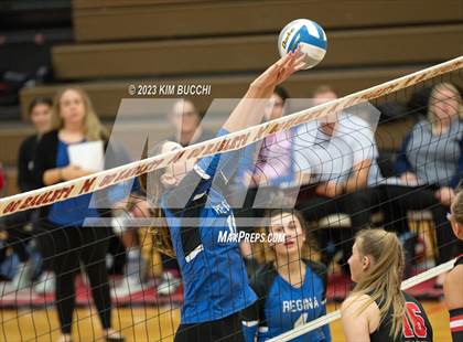 Thumbnail 2 in Regina vs St. Mary's Prep (CHSL Cardinal Quarterfinal) photogallery.