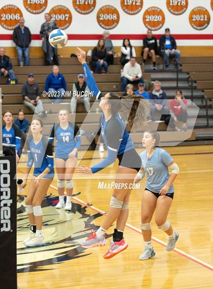 Thumbnail 2 in Regina vs St. Mary's Prep (CHSL Cardinal Quarterfinal) photogallery.