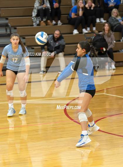 Thumbnail 1 in Regina vs St. Mary's Prep (CHSL Cardinal Quarterfinal) photogallery.