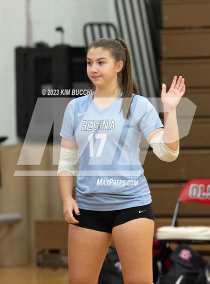 Thumbnail 2 in Regina vs St. Mary's Prep (CHSL Cardinal Quarterfinal) photogallery.