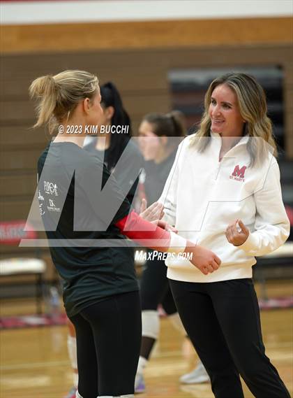 Thumbnail 2 in Regina vs St. Mary's Prep (CHSL Cardinal Quarterfinal) photogallery.