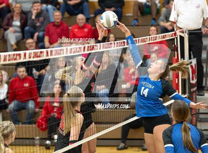 Thumbnail 1 in Regina vs St. Mary's Prep (CHSL Cardinal Quarterfinal) photogallery.