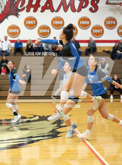 Thumbnail 3 in Regina vs St. Mary's Prep (CHSL Cardinal Quarterfinal) photogallery.