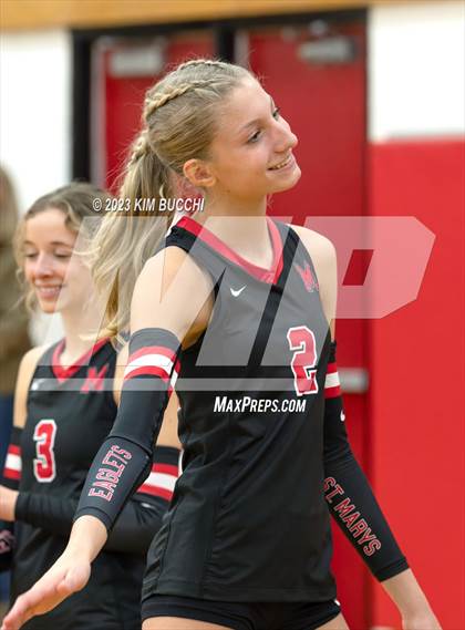Thumbnail 1 in Regina vs St. Mary's Prep (CHSL Cardinal Quarterfinal) photogallery.