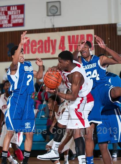 Thumbnail 2 in Garinger @ Olympic (NCHSAA 4A Playoff)  photogallery.