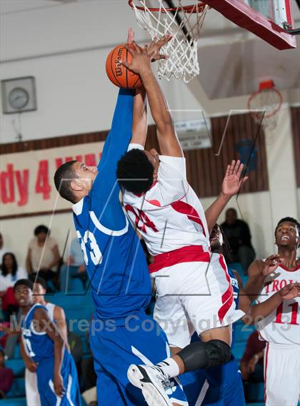 Thumbnail 1 in Garinger @ Olympic (NCHSAA 4A Playoff)  photogallery.
