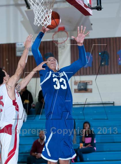 Thumbnail 1 in Garinger @ Olympic (NCHSAA 4A Playoff)  photogallery.