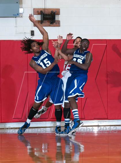 Thumbnail 2 in Garinger @ Olympic (NCHSAA 4A Playoff)  photogallery.