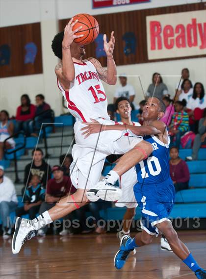 Thumbnail 1 in Garinger @ Olympic (NCHSAA 4A Playoff)  photogallery.