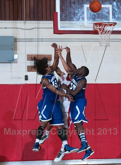 Thumbnail 1 in Garinger @ Olympic (NCHSAA 4A Playoff)  photogallery.