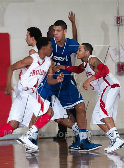Thumbnail 1 in Garinger @ Olympic (NCHSAA 4A Playoff)  photogallery.