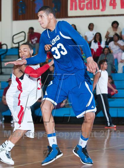 Thumbnail 1 in Garinger @ Olympic (NCHSAA 4A Playoff)  photogallery.