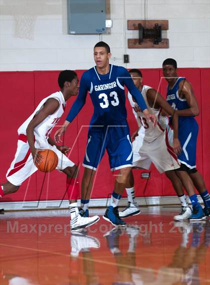 Thumbnail 2 in Garinger @ Olympic (NCHSAA 4A Playoff)  photogallery.