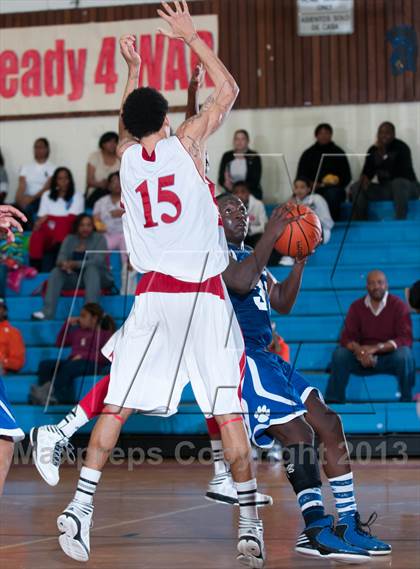Thumbnail 2 in Garinger @ Olympic (NCHSAA 4A Playoff)  photogallery.