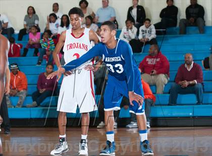 Thumbnail 1 in Garinger @ Olympic (NCHSAA 4A Playoff)  photogallery.