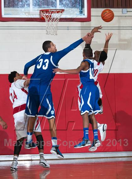 Thumbnail 1 in Garinger @ Olympic (NCHSAA 4A Playoff)  photogallery.