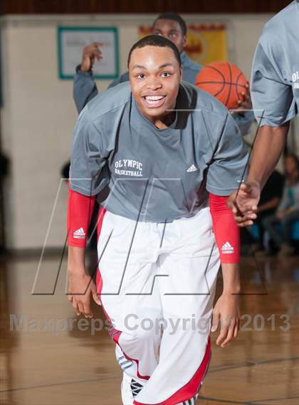 Thumbnail 2 in Garinger @ Olympic (NCHSAA 4A Playoff)  photogallery.