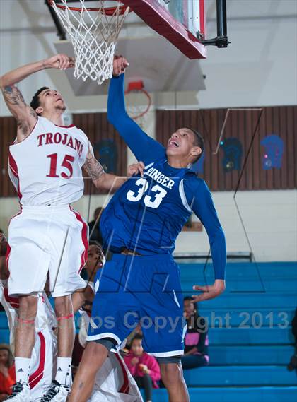 Thumbnail 3 in Garinger @ Olympic (NCHSAA 4A Playoff)  photogallery.