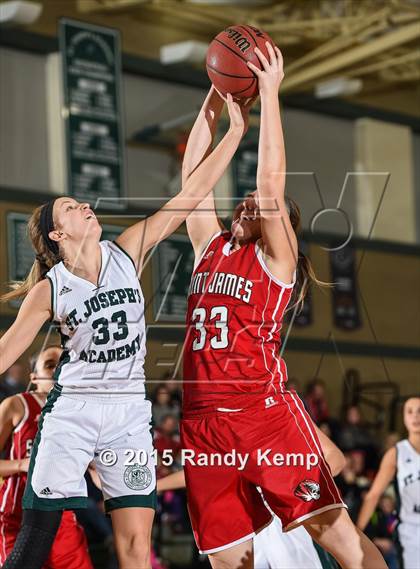 Thumbnail 2 in St Joseph's Academy vs St. James  (St. Joseph's Academy Shootout) photogallery.